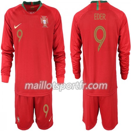 Maillot de Foot Portugal EDER 9 Enfant Domicile Coupe du monde 2018 ML